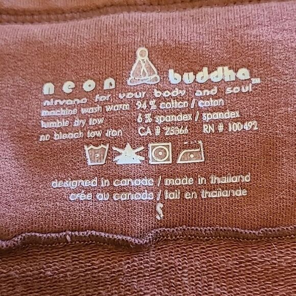 Neon Buddha Knit Cotton Skirt Pull On Brown Size M - Picture 8 of 8